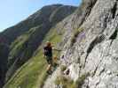 Baltschiedertal-Klettersteig: Axel im oberen Teil