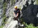 Baltschiedertal-Klettersteig: Axel im oberen Teil