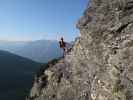 Leukerbad-Klettersteig: Andreas auf der Nase