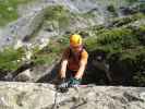 Leukerbad-Klettersteig: Andreas zwischen Nase und Zum Lärch