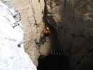 Leukerbad-Klettersteig: Andreas in der Höhle