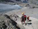 Axel und Andreas zwischen Daubenhorn und Daubenhorn-Gletscher