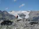 Andreas und Axel zwischen Daubenhorn und Daubenhorn-Gletscher