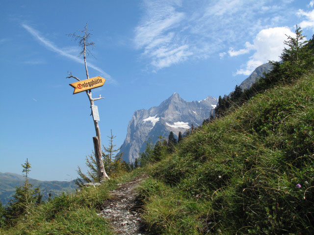 zwischen Eigertrail und Osteggh&uuml;tte-Klettersteig