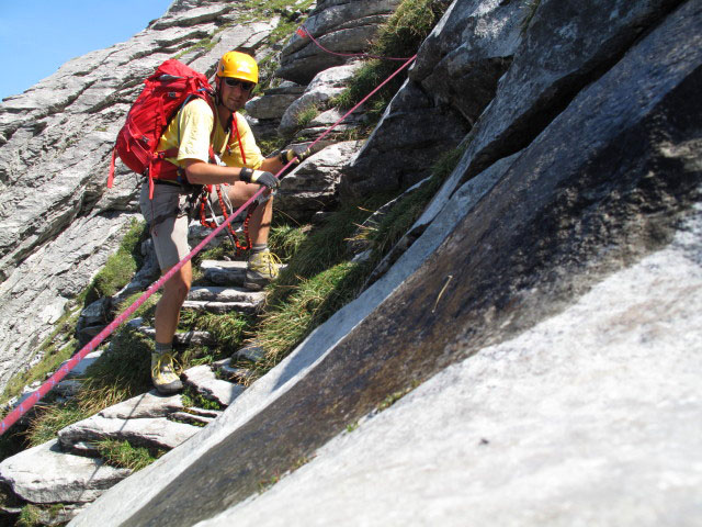 Ich zwischen Eigertrail und Ostegghütte-Klettersteig