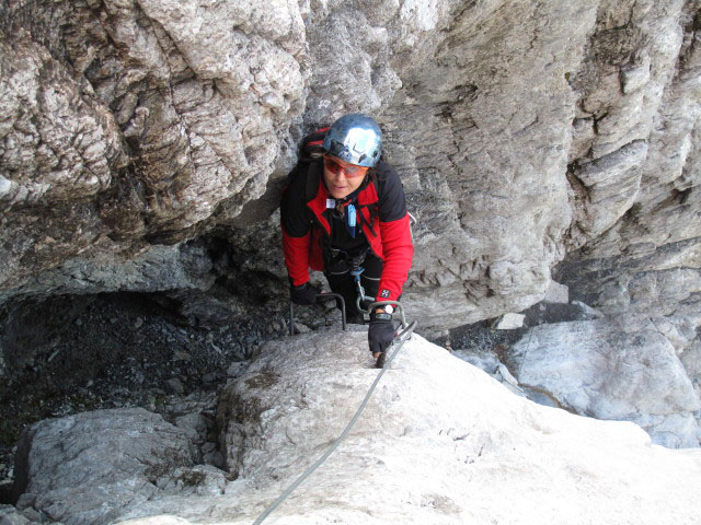 Osteggh&uuml;tte-Klettersteig: Schl&uuml;sselstelle