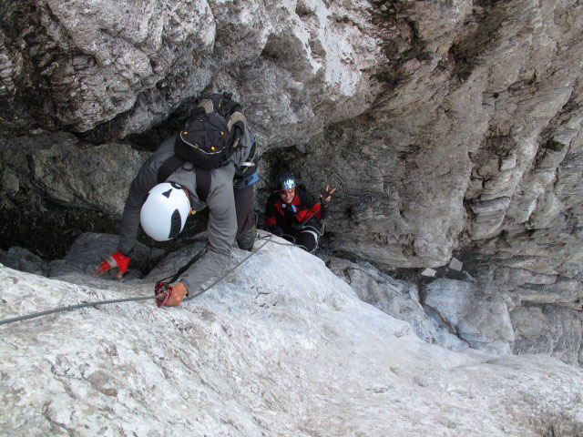 Osteggh&uuml;tte-Klettersteig: Schl&uuml;sselstelle