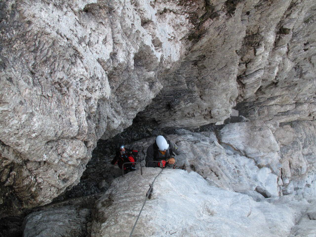 Osteggh&uuml;tte-Klettersteig: Schl&uuml;sselstelle