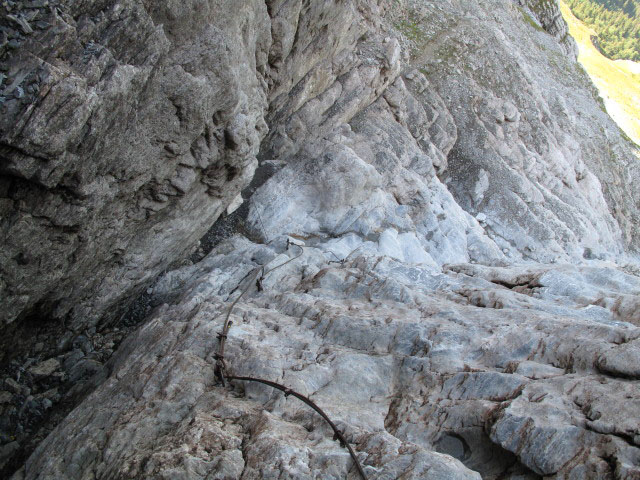 Osteggh&uuml;tte-Klettersteig: Schl&uuml;sselstelle