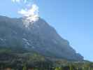 Eiger vom Bahnhof Grindelwald Grund aus