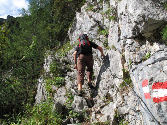 Axel auf Weg 211 zwischen Eiblgrube und Ebenseer Hochkogelhütte