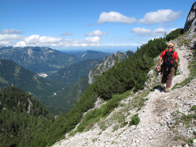 Axel auf Weg 211 zwischen Hochkogel-Abstiegsklettersteig und Hochkogel-Klettersteig