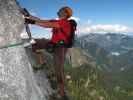 Hochkogel-Klettersteig: Axel im ersten Teil