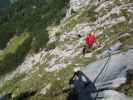 Hochkogel-Klettersteig: Axel am Abstiegsklettersteig