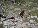 Grandlspitz-Klettersteig: Carmen im Einstieg (3. Sep.)