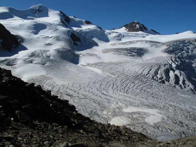 Taschachferner vom Mittelbergjoch aus (10. Sep.)