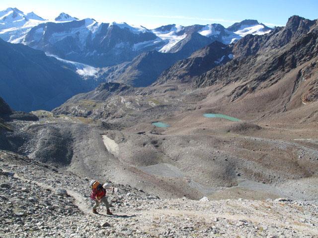 Christoph am Neuen Offenbacher Höhenweg zwischen Vorderer Eiskastenbach und Wurmtaler Kopf (11. Sep.)