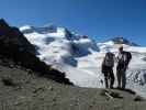 Gudrun und ich am Mittelbergjoch, 3.166 m (10. Sep.)