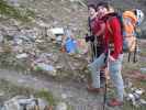 Gudrun und Christoph am Neuen Offenbacher Höhenweg zwischen Weg 925 und Eiskasten (11. Sep.)