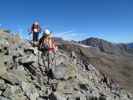 Gudrun und Christoph am Neuen Offenbacher Höhenweg zwischen Vorderer Eiskastenbach und Wurmtaler Kopf (11. Sep.)