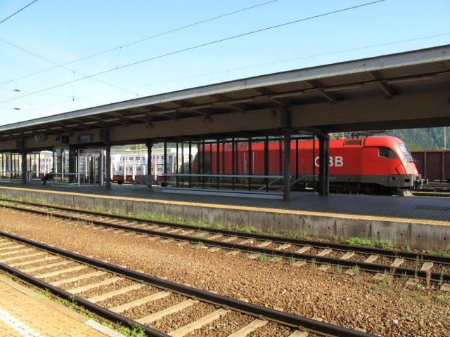 Bahnhof Knittelfeld, 628 m (16. Sep.)