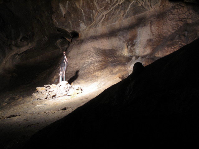 Barbarastatue in der Nixhöhle