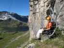 Fruttli-Klettersteig: Andreas am Rastplatz