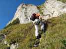 Gantrisch-Klettersteig: Andreas vor der Wandfluh-Traverse