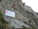 Via Ferrata des Rochers de Naye: Andreas im Einstieg