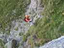 Via Ferrata des Rochers de Naye: Andreas auf der Seilbrücke