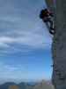 Via Ferrata des Rochers de Naye: Andreas in der schwierigen Ausstiegsvariante