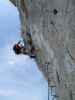 Via Ferrata des Rochers de Naye: Andreas in der schwierigen Ausstiegsvariante