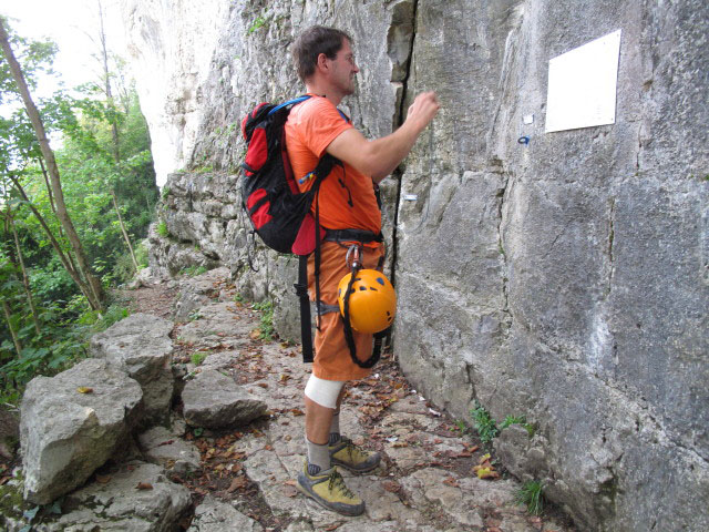 Andreas im Klettergarten Eppenberg 1