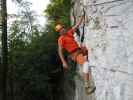 Andreas am Klettersteig im Klettergarten Eppenberg 1