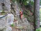 Andreas am Klettersteig im Klettergarten Eppenberg 2