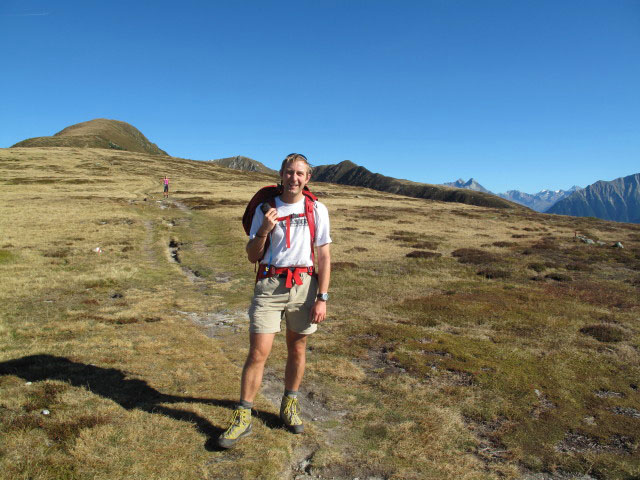 Ich am Pfunderer H&ouml;henweg zwischen Plattner Bergwiesen und Sambock (1. Okt.)