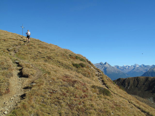Pfunderer H&ouml;henweg zwischen Plattner Bergwiesen und Sambock (1. Okt.)