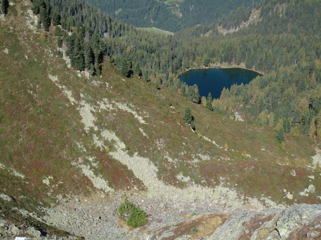 Wengsee vom Pfunderer Höhenweg aus (1. Okt.)