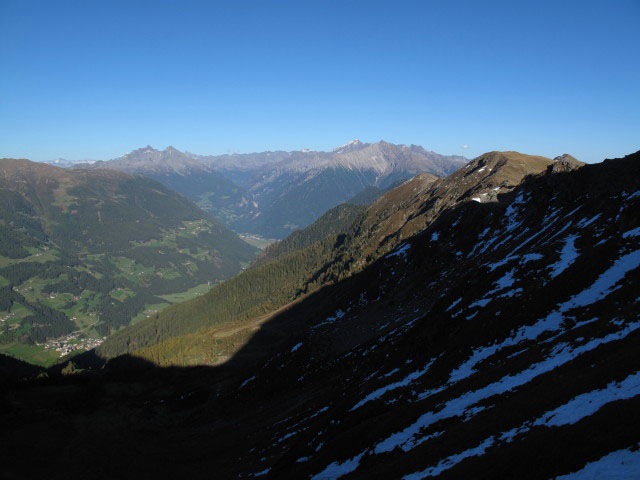 M&uuml;hlwalder Tal vom Pfunderer H&ouml;henweg aus (1. Okt.)