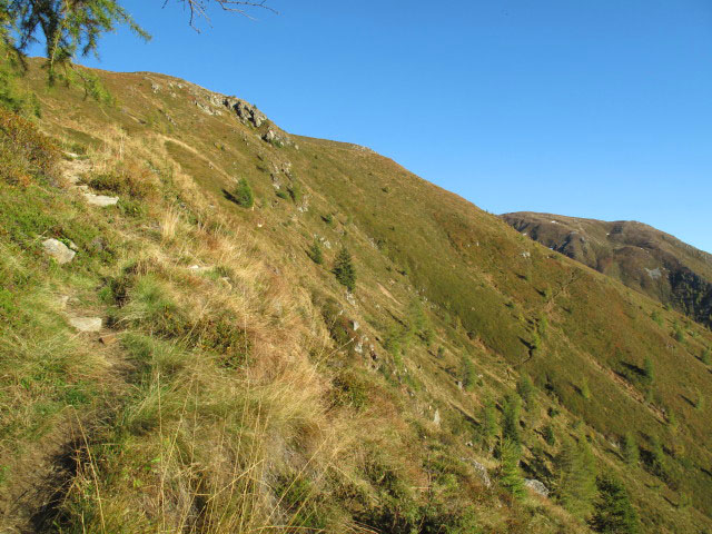 Pfunderer H&ouml;henweg zwischen Kleines Tor und Tiefrastenh&uuml;ttl (1. Okt.)