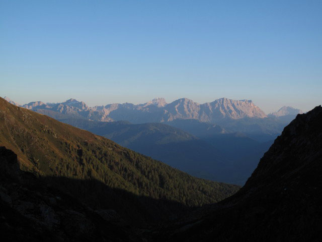 Dolomiten vom Pfunderer H&ouml;henweg aus (1. Okt.)