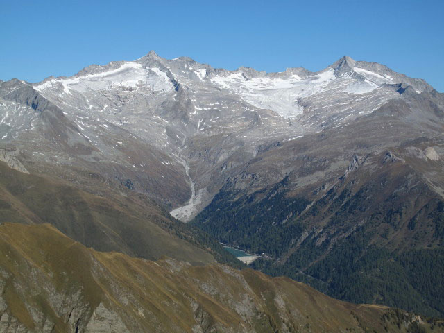 Gro&szlig;er M&ouml;seler und Turnerkamp von der Hochs&auml;gescharte aus (2. Okt.)