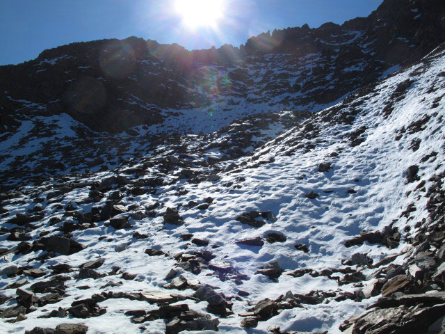 Pfunderer H&ouml;henweg zwischen Hochs&auml;gescharte und Goldsee (2. Okt.)