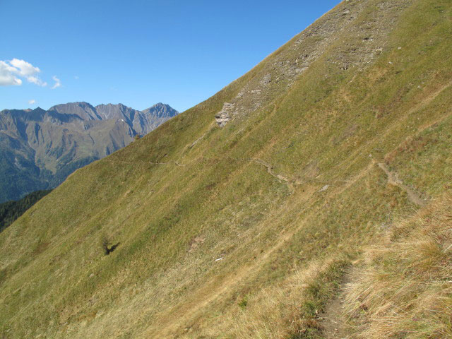 Pfunderer H&ouml;henweg zwischen Gampisalm und Gitsch-Schupfen (2. Okt.)