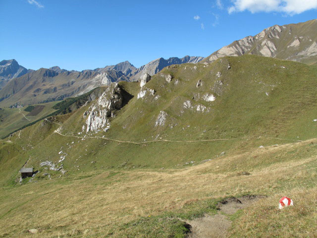 Pfunderer H&ouml;henweg auf der Gruipaalm (2. Okt.)