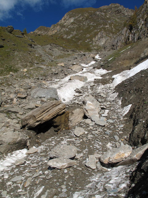 Pfunderer H&ouml;henweg zwischen Gruipaalm und Valzarer Bach (2. Okt.)