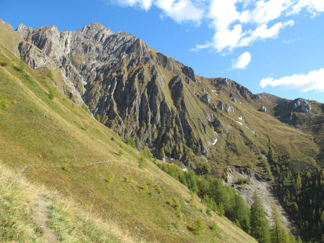 Pfunderer Höhenweg zwischen Gruipaalm und Valzarer Bach (2. Okt.)