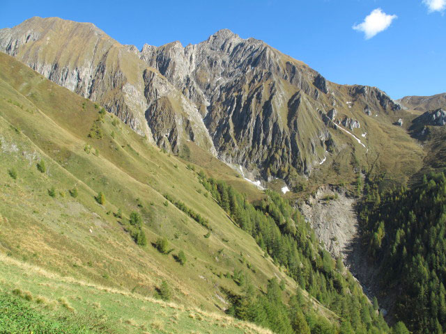 Pfunderer H&ouml;henweg zwischen Gruipaalm und Valzarer Bach (2. Okt.)