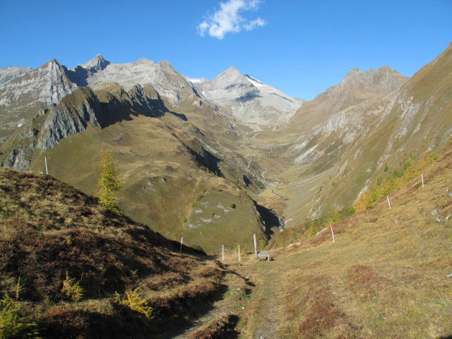 Pfunderer H&ouml;henweg zwischen Kuhscharte und Eisbruggtal (2. Okt.)