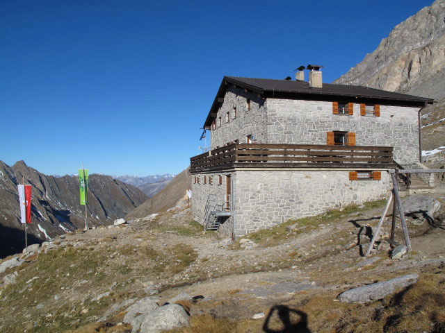 Hochfeilerh&uuml;tte, 2.710 m (3. Okt.)